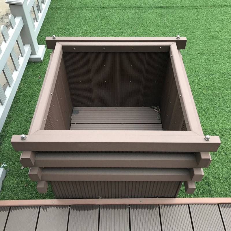 Panlabas na WPC board garden flower pot