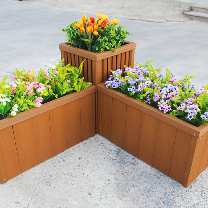 Panlabas na WPC board garden flower pot