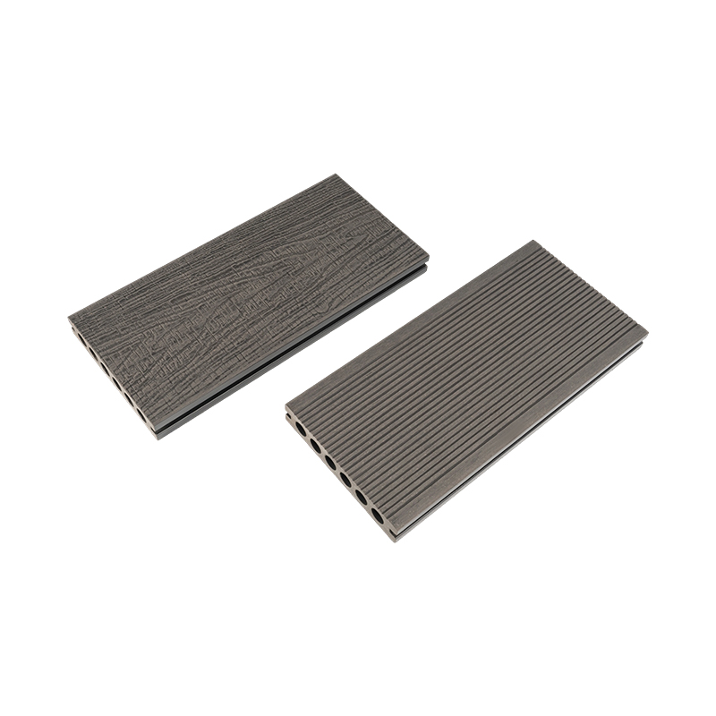 Hollow 3d Embossed Composite Decking Outdoor Deck