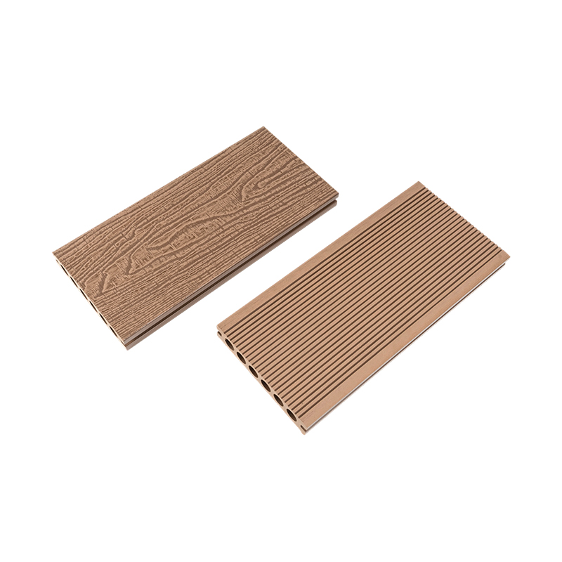 Hollow 3d Embossed Composite Decking Outdoor Deck
