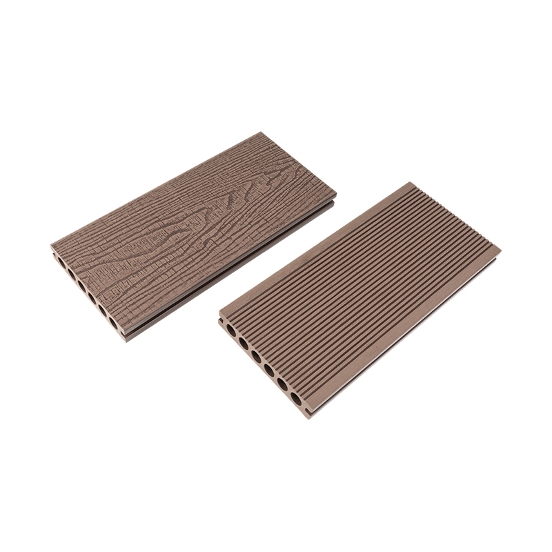 Hollow 3d Embossed Composite Decking Outdoor Deck