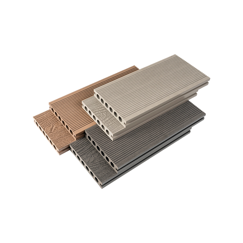 Hollow 3d Embossed Composite Decking Outdoor Deck